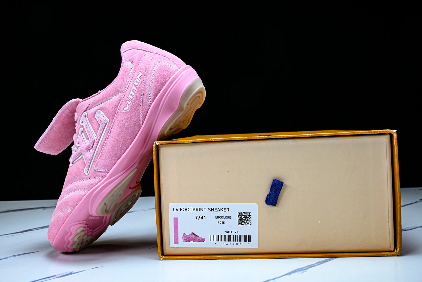 Louis Vuittоп Footprint Football Sneaker 'Pink Suede'