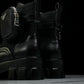 Prada Monolith Boots with Pouch 'Black'