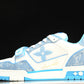 Louis Vuittоп Trainer Low Velcro Strap 'Monogram Denim Blue'