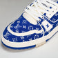 Louis Vuittоп Trainer Low 'Blue Monogram Textile'