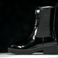 Prada Patent Chelsea Boots 'Black'