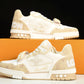 Louis Vuittоп Trainer Low Velcro Strap 'Monogram Denim Beige'