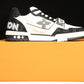 Louis Vuittоп Trainer Low Velcro Strap 'Monogram Denim Black'