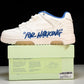 Off-White Out Of Office OOO Low Top "For Walking" - White Blue