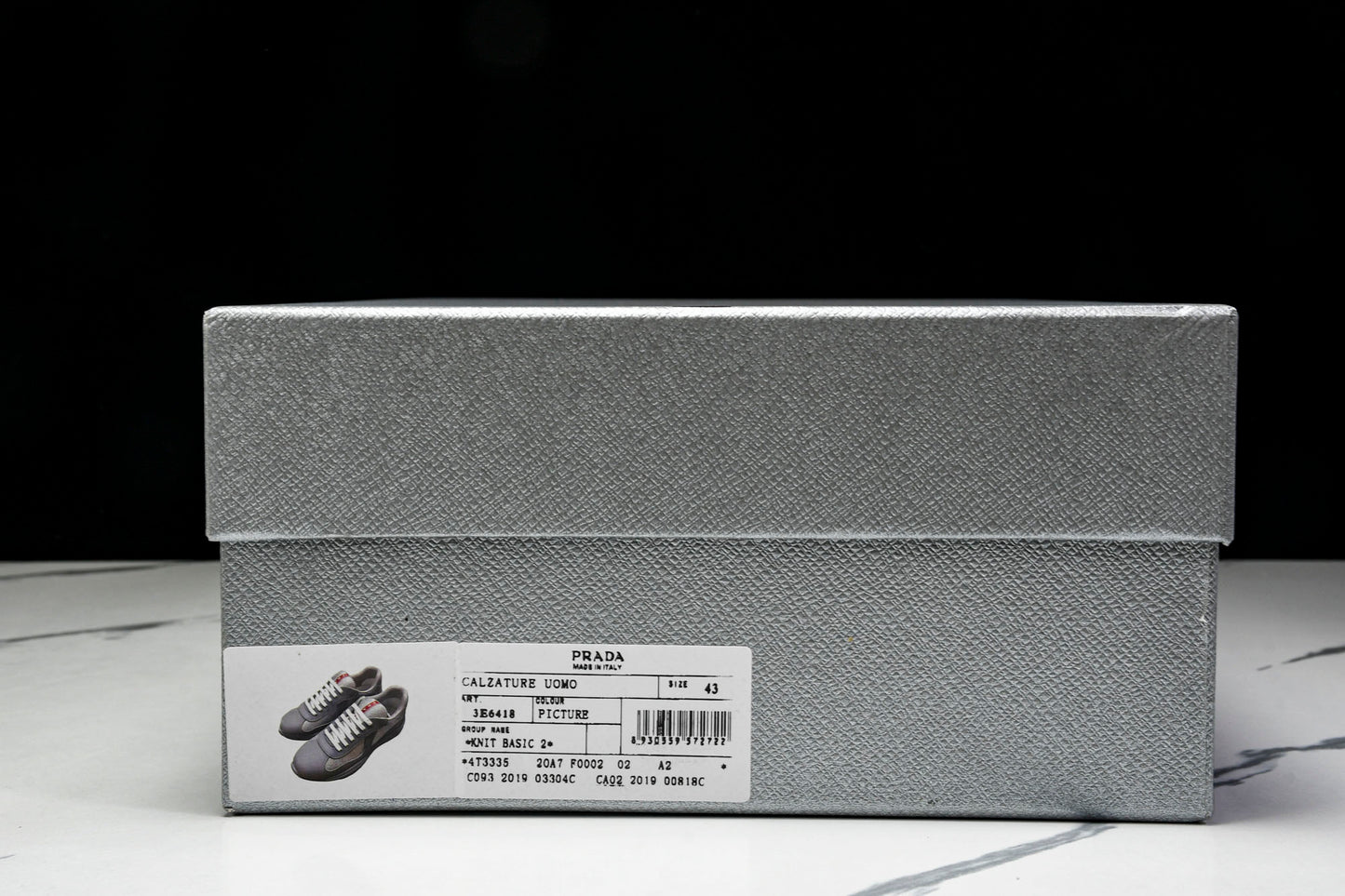 Prada America's Cup Sneaker Soft Rubber 'Steel Grey'