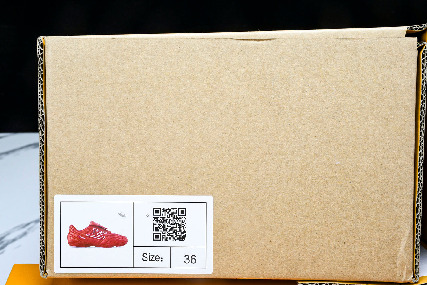 Louis Vuittоп Footprint Football Sneaker 'Red'