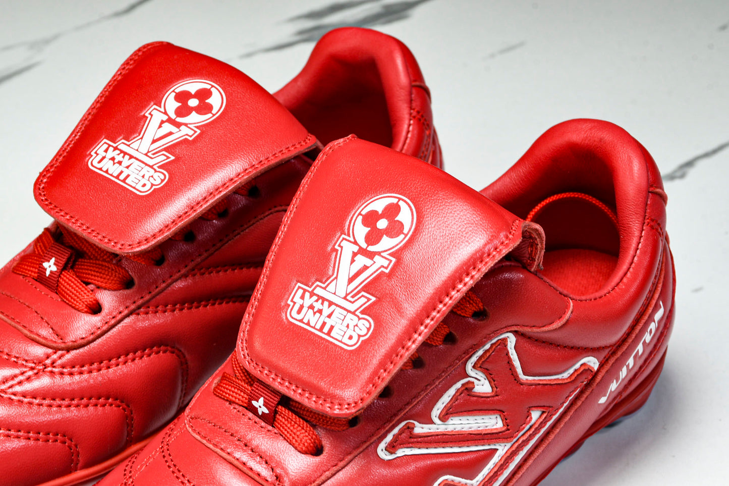 Louis Vuittоп Footprint Football Sneaker 'Red'