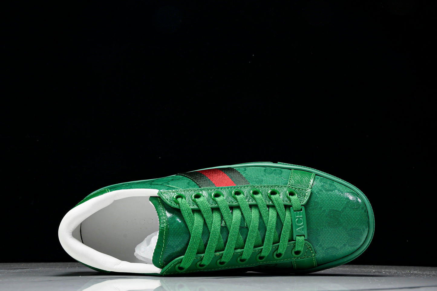 Guссi Ace Web 'Green Monogram'