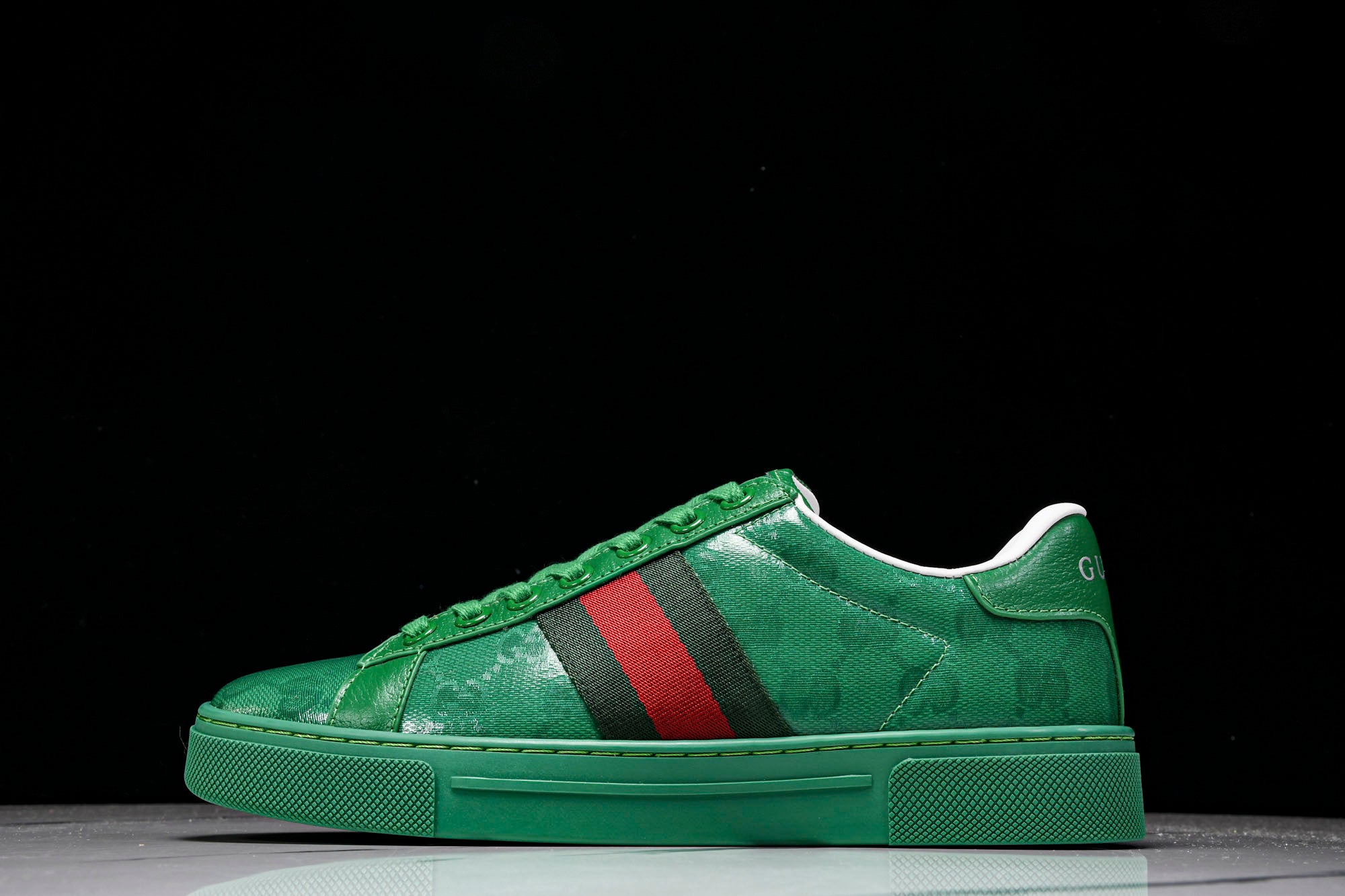 Guссi Ace Web 'Green Monogram'