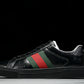 Guссi Ace Web 'Glossy Black Monogram'