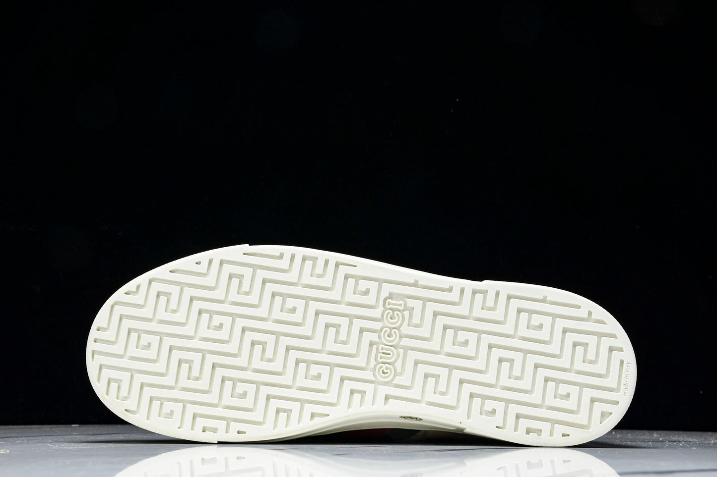 Guссi Ace Web 'Embossed Beige Monogram'