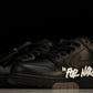 Off-White Out Of Office OOO Low Top "For Walking" - Black White