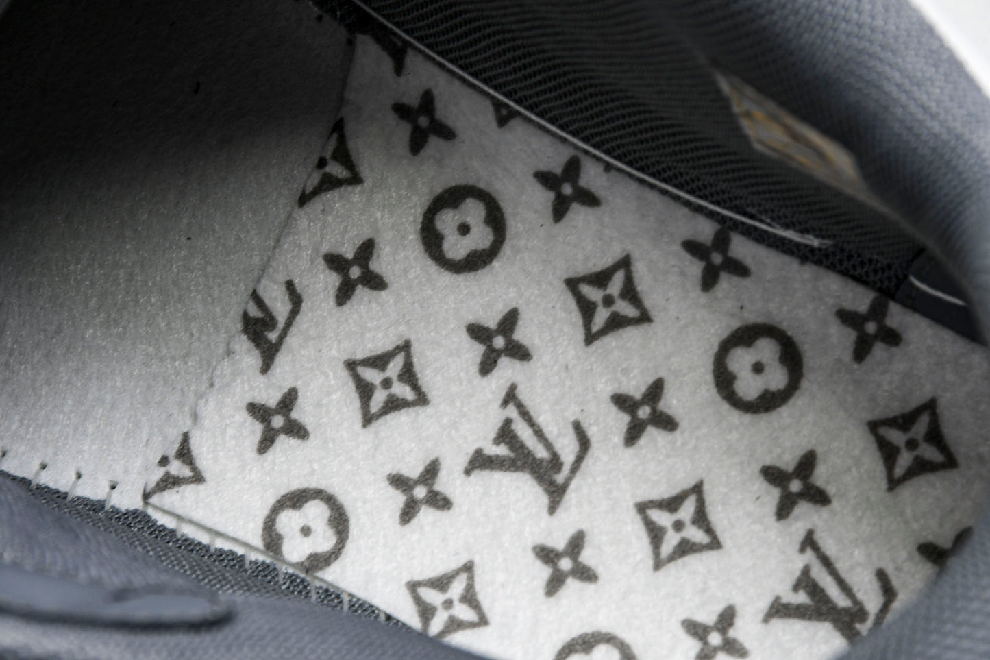 Louis Vuittоп Trainer Low Velcro Strap 'Monogram Denim Grey'