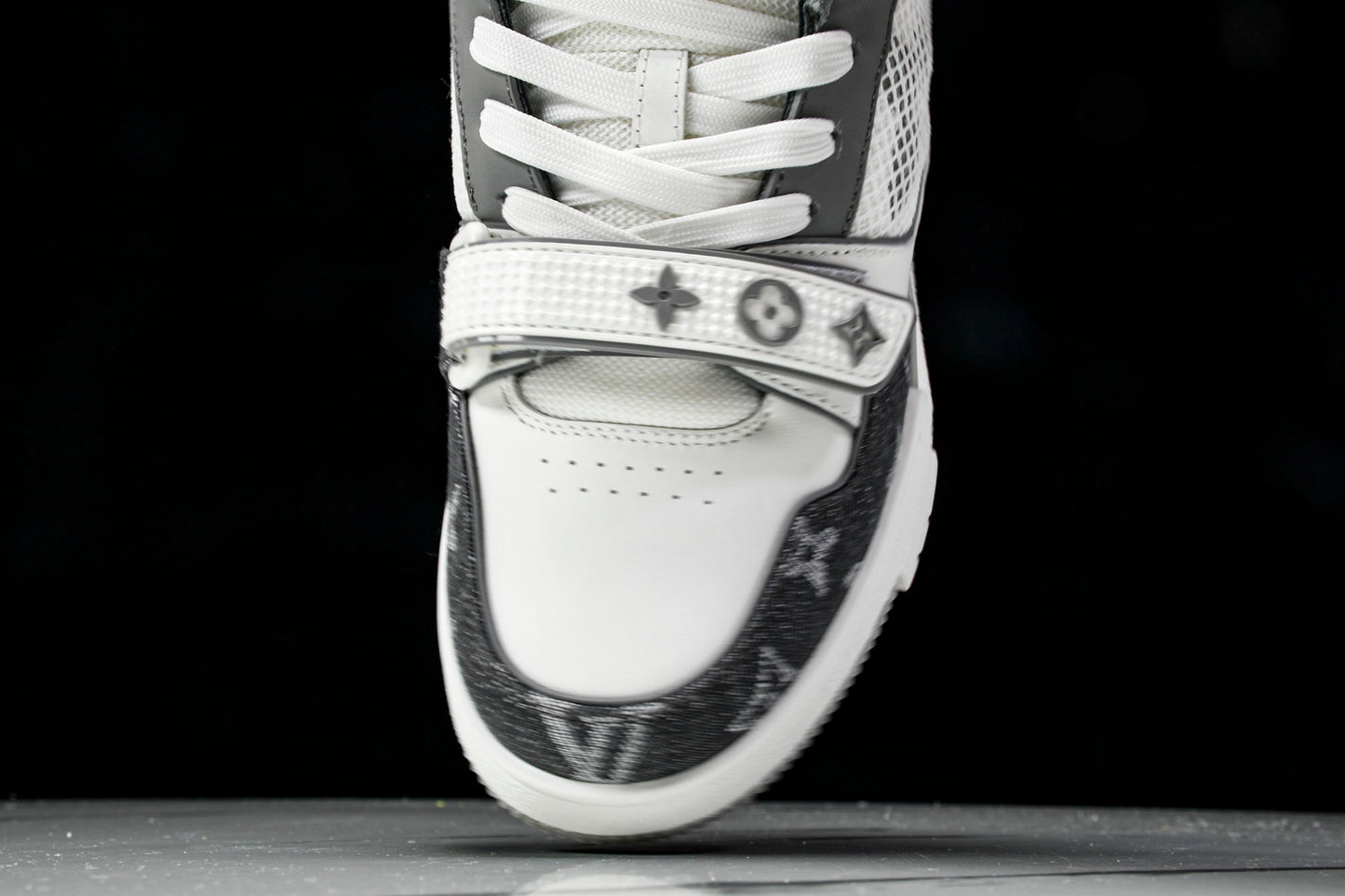 Louis Vuittоп Trainer Low Velcro Strap 'Monogram Denim Grey'