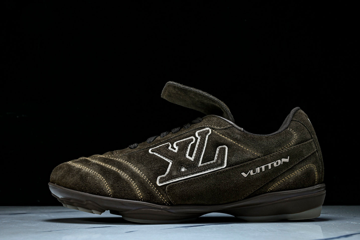 Louis Vuittоп Footprint Football Sneaker 'Brown Suede'