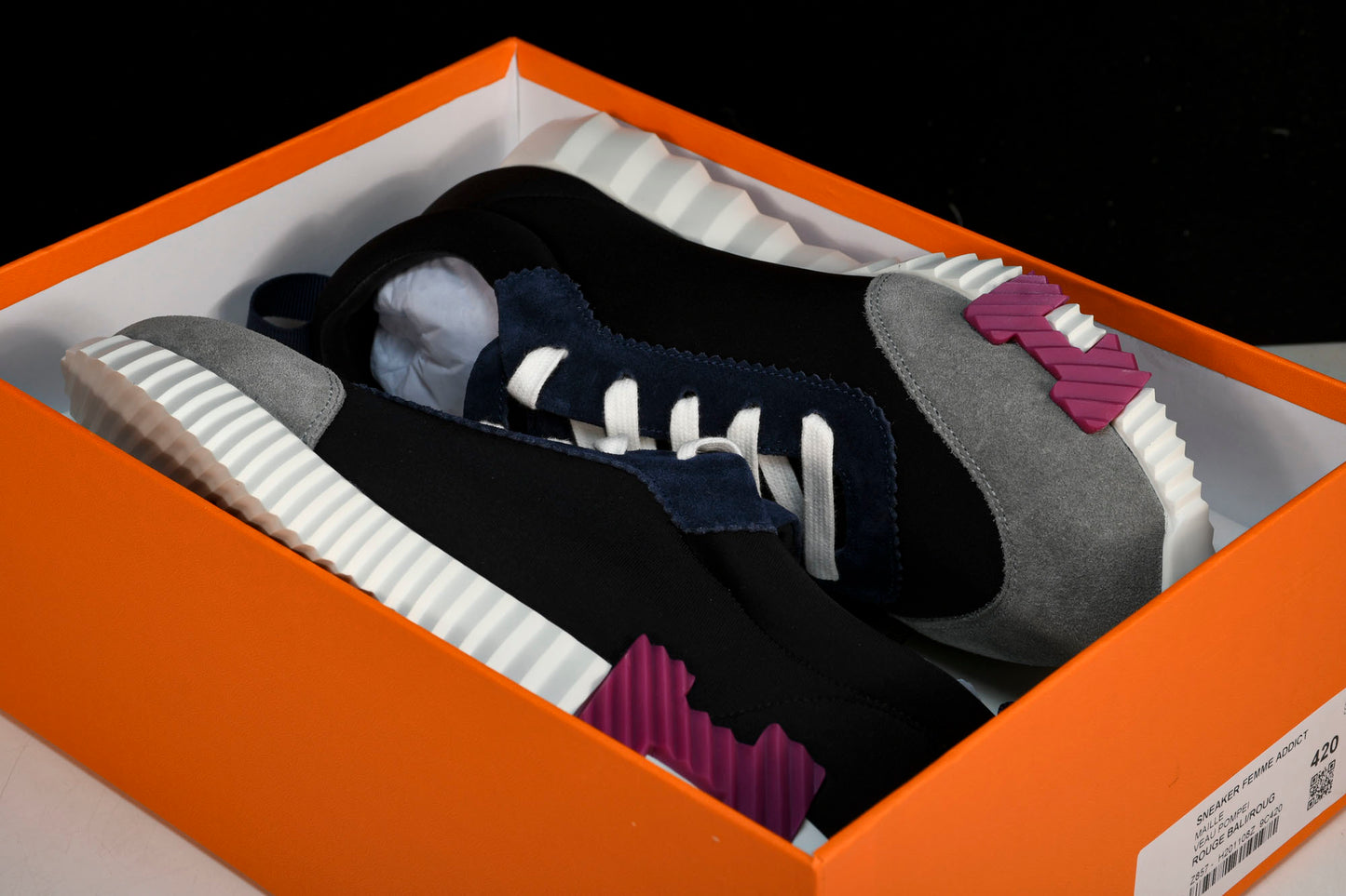 Нermès Bouncing Sneaker 'Noir Bordeaux'