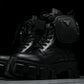 Prada Monolith Boots with Pouch 'Black'