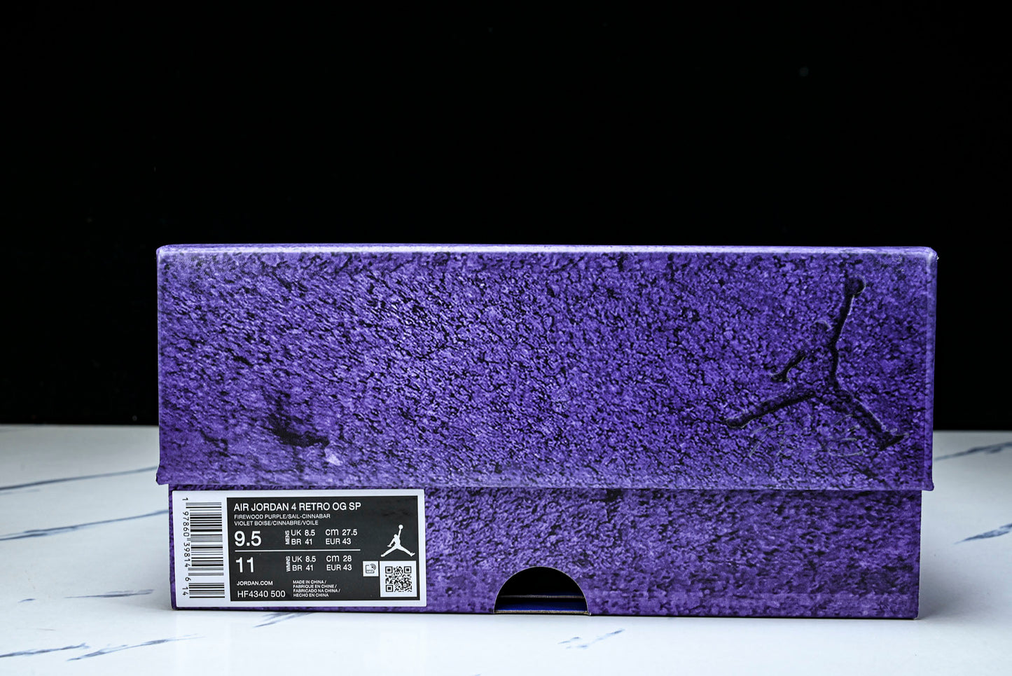 Nigel Sylvester x AJ4 Retro OG Brick by Brick 'Purple' (Unreleased)