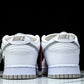 SB Dnk Low x Supreme 94 White Metallic Silver