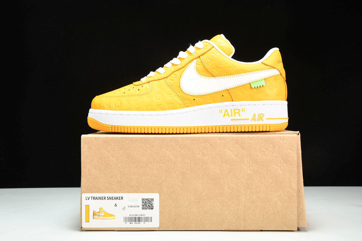 Louis Vuittоп x AF1 by Virgil Abloh 'Yellow'