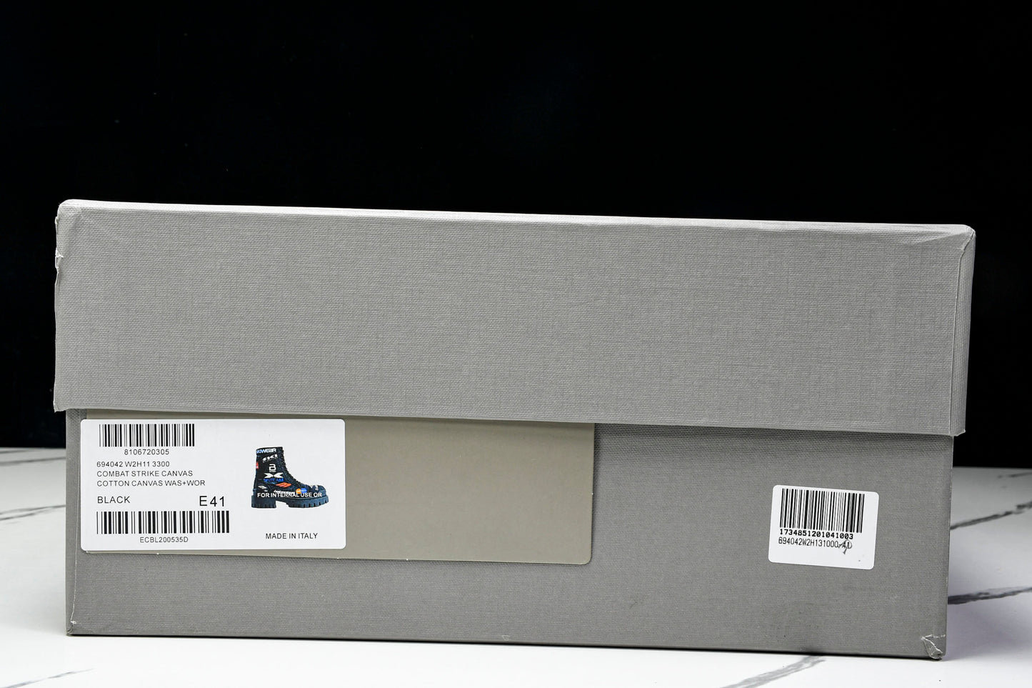 Вalenciaga Combat Strike Boot 'Black Logos'