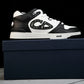 D1or B57 Mid-Top "Black White'