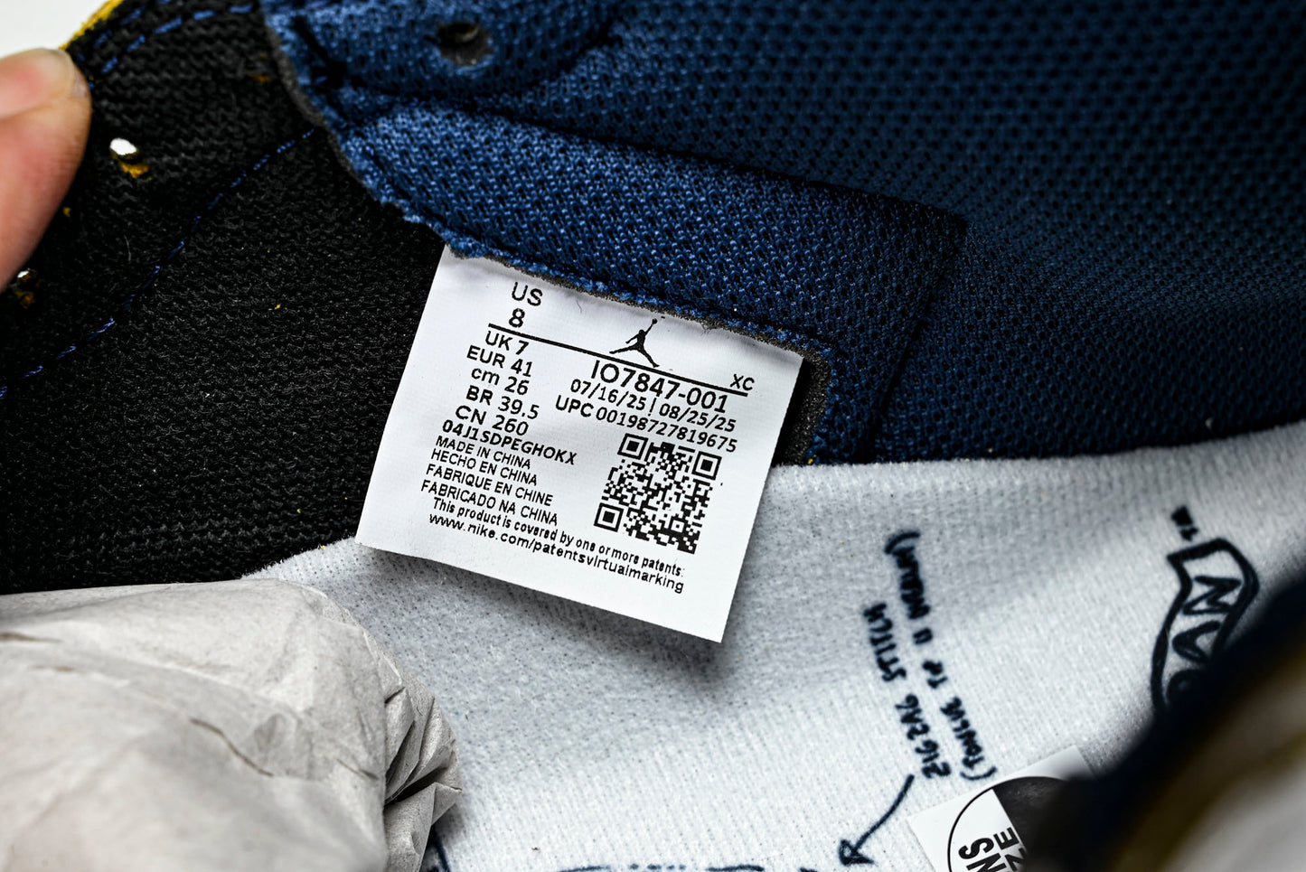 Union LA x Fragment x AJ1 Retro High 'Black Sport Royal'