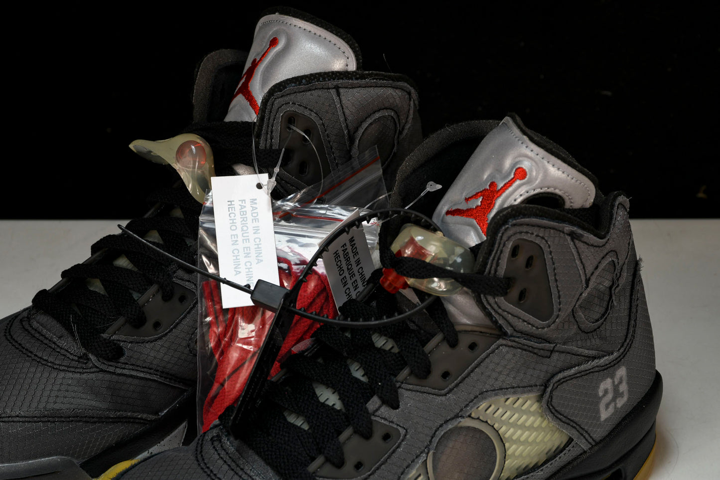 Off-White AJ5 Retro Black