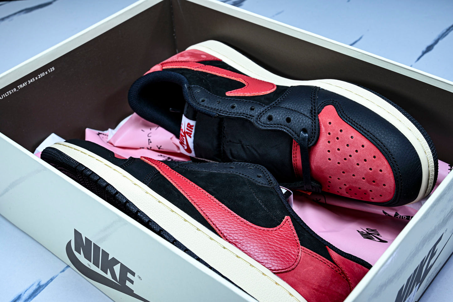 Travis Scott AJ1 Retro Low ‘Black Red' (Unreleased)