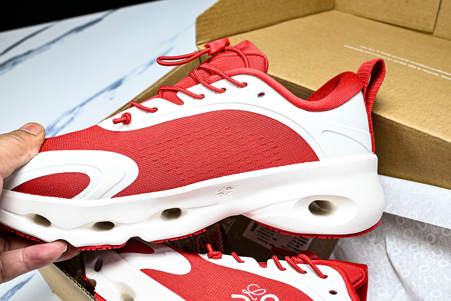 LOEWE × ON Cloudsolo 'Red White'