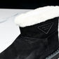 Prada Suede Booties 'Black'