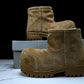 Вalenciaga Alaska Fur Low Boot 'Brown'
