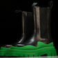 Вottega Veneta Tire Chelsea Boots 'Black Green'