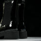 Prada Patent Chelsea Boots 'Black'