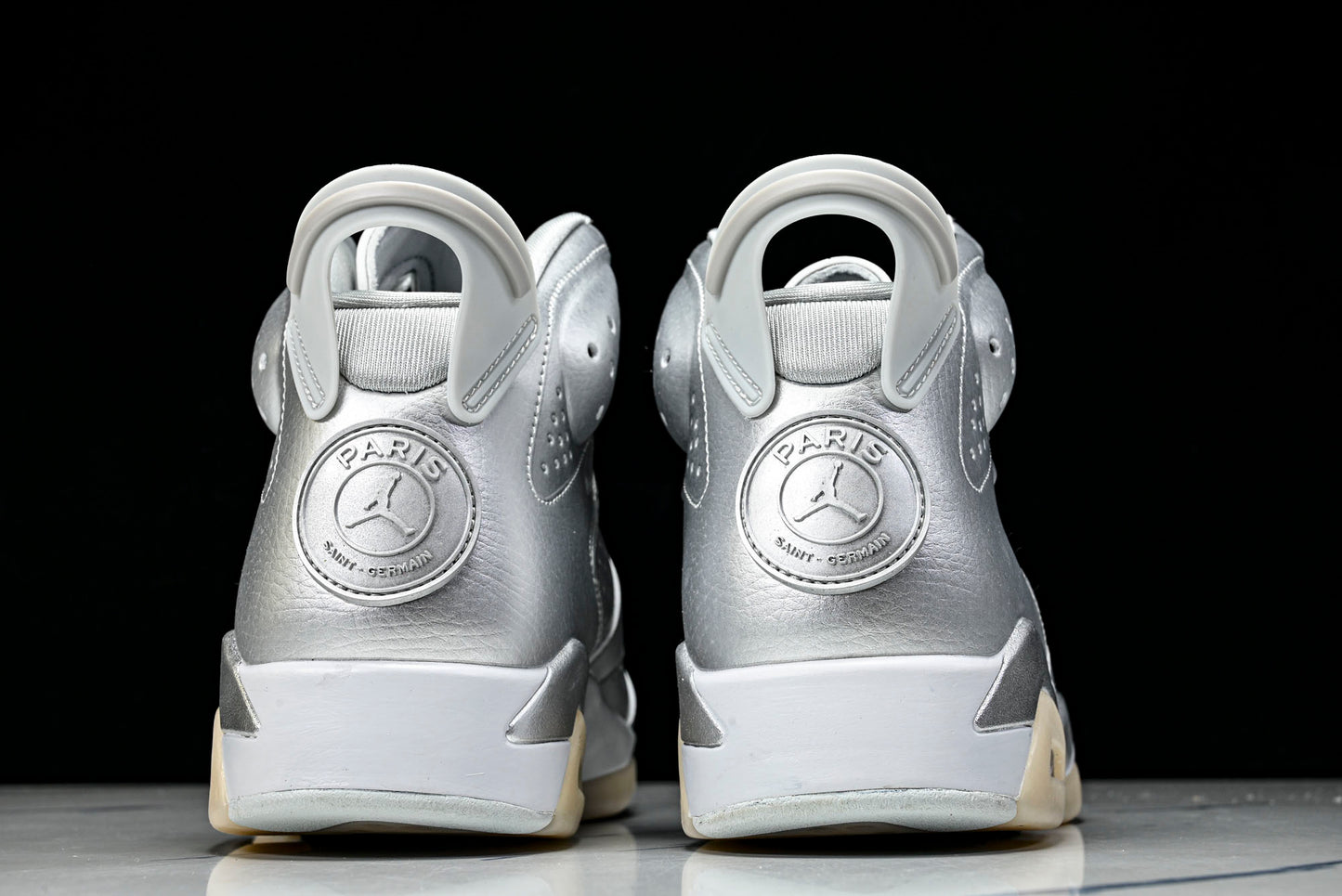 AJ6 Retro x PSG 'Metallic Silver'