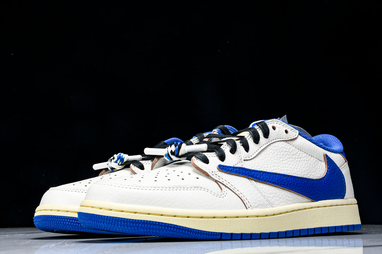 Travis Scott AJ1 Retro Low OG x Fragment ‘Sail Military Blue’