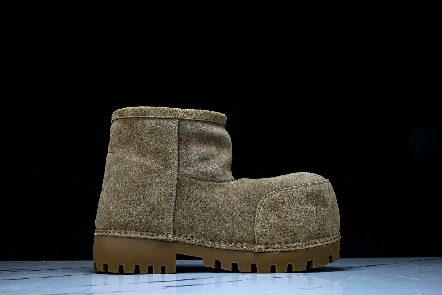 Вalenciaga Alaska Fur Low Boot 'Brown'