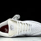 SB Dnk Low x Supreme 94 White Metallic Silver