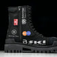 Вalenciaga Combat Strike Boot 'Black Logos'