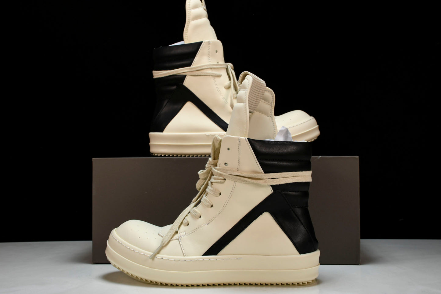 Rick Owens Geobasket 'Milk'