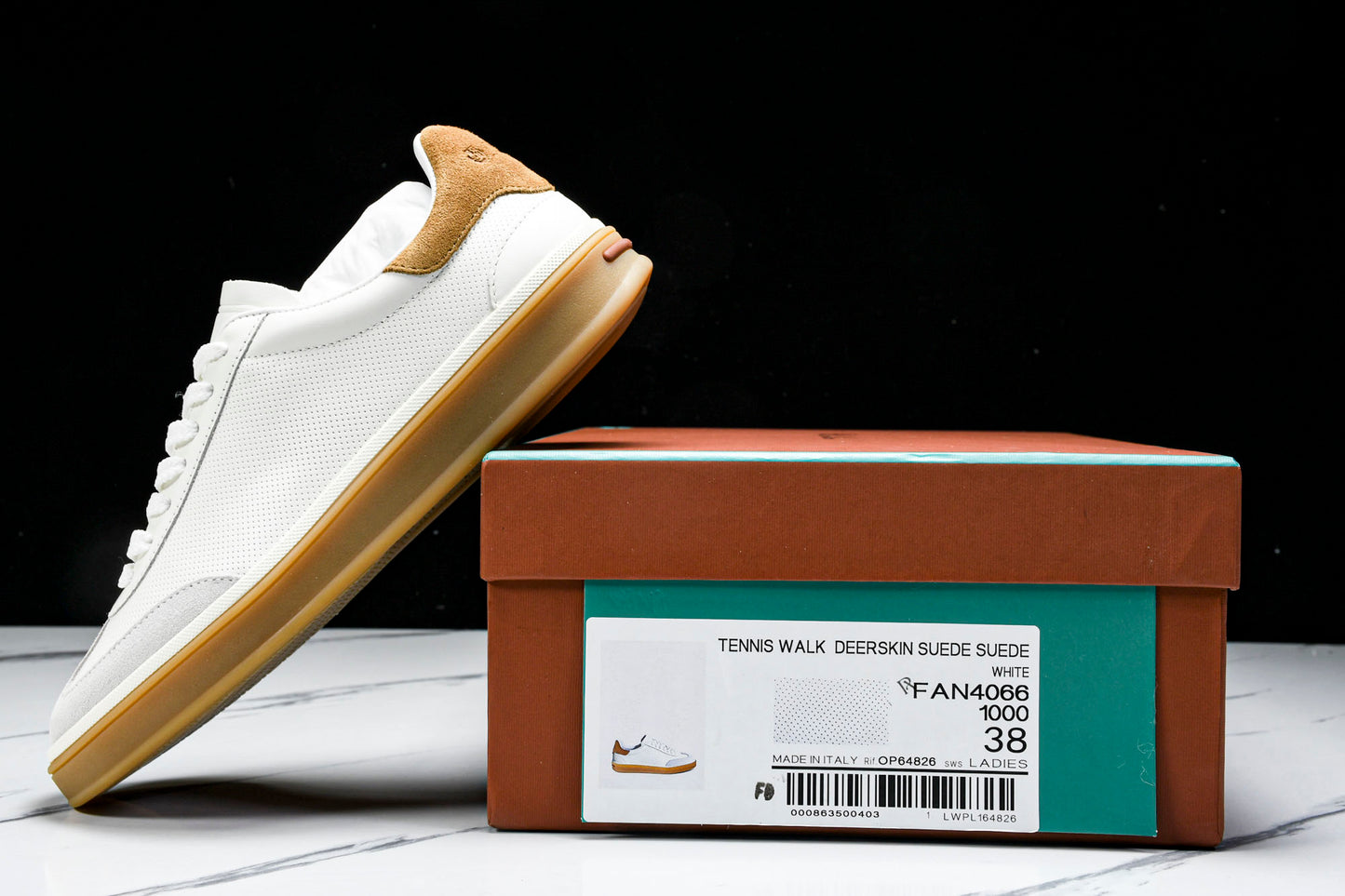 Loro Piana Tennis Walk 'White Perforated'
