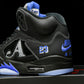 AJ5 Retro x Awake NY 'Black Racer Blue'