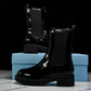 Prada Patent Chelsea Boots 'Black'