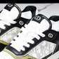 D1or B27 Low Galaxy Leather 'Black White Green'