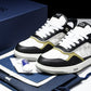 D1or B27 Low Galaxy Leather 'Black White Green'