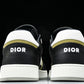 D1or B27 Low Galaxy Leather 'Black White Green'