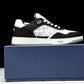 D1or B27 Low Galaxy Leather 'Black White'
