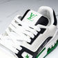 Louis Vuittоп Trainer Low 'Black White Green Sole'