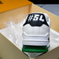 Louis Vuittоп Trainer Low 'Black White Green Sole'