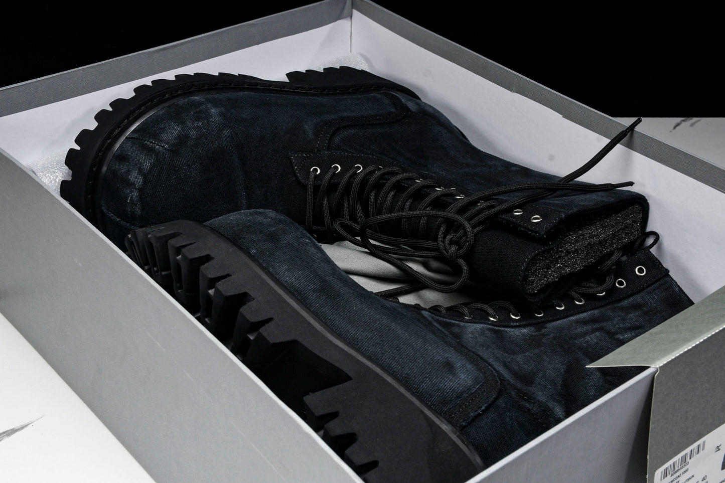 Вalenciaga Stomper Bootie 'Black Canvas'